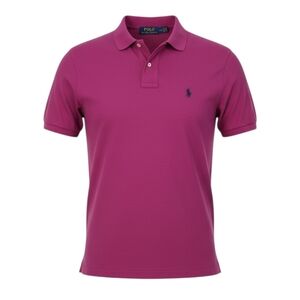 Polo Ralph Lauren Magenta Shirt Blue Label Mens Sz L Golf Office Preppy Academia